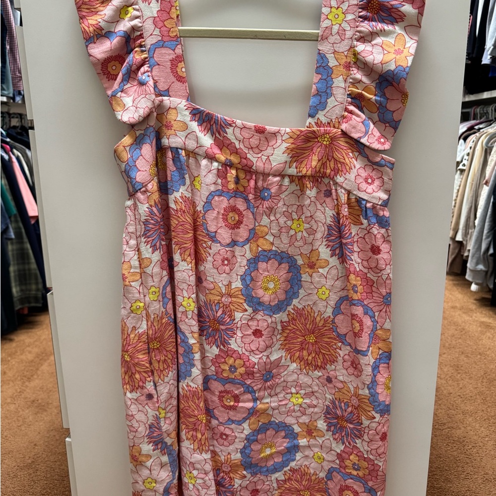 Tuckernuck Floral Mini Dress - Pink and Blue